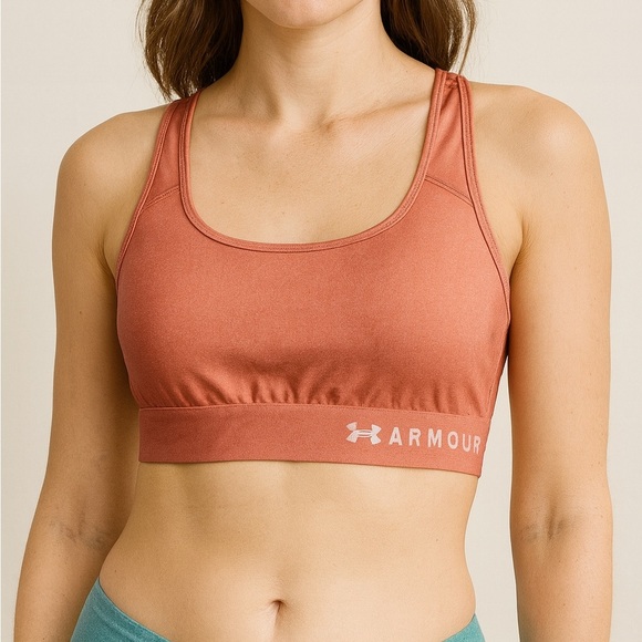 Under Armour Size Small Orange Athletic Sports Bra. - Picture 1 of 6